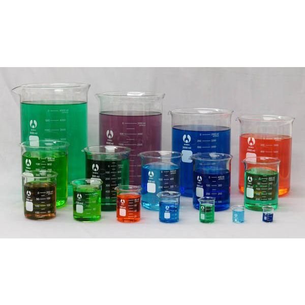 Mixing Borosilicate Glass Beakers-Sizes: 5ML to 1000ML