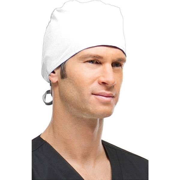 Unisex Tie Back Scrub Hat (White, Blue, Navy, Black & Hunter Green)