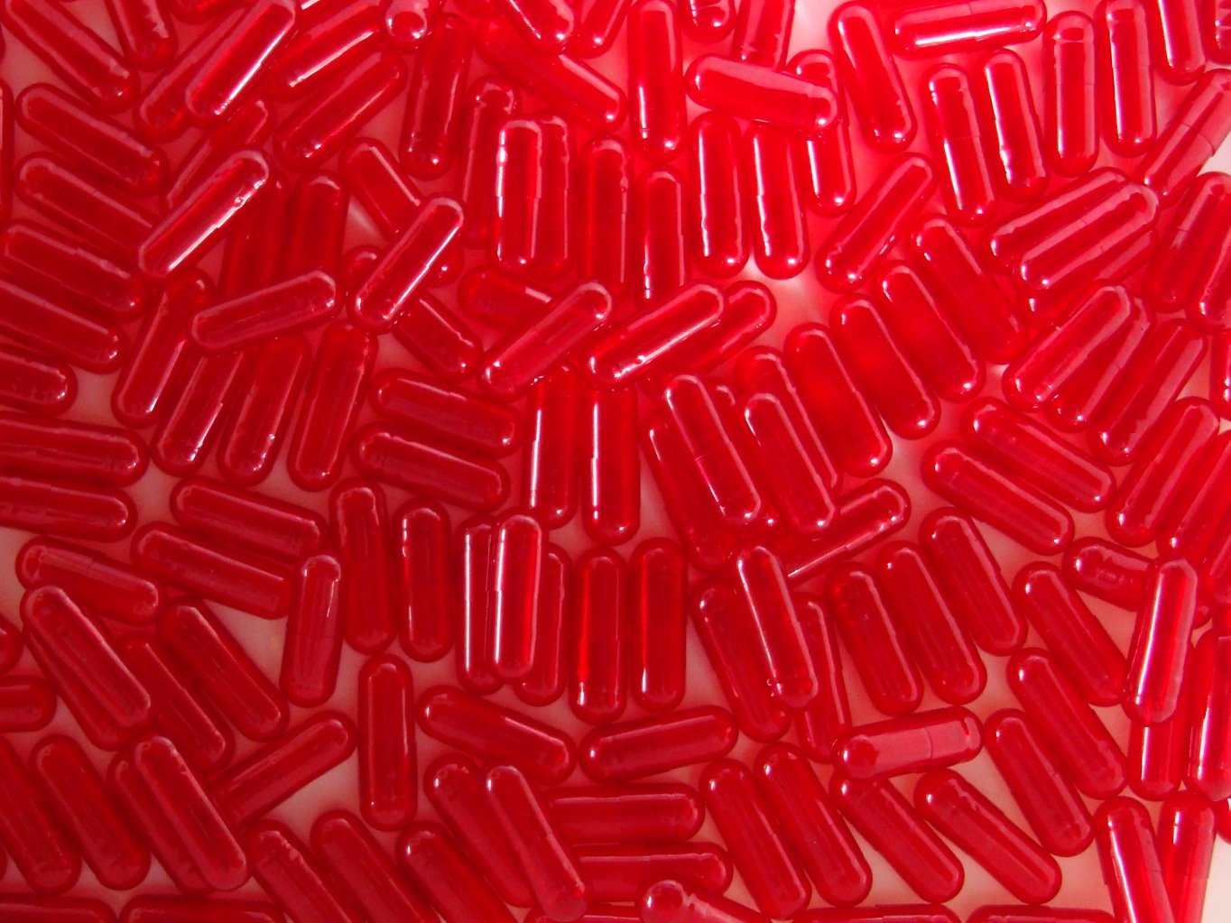Translucent Pink Gelatin Capsules, Size 0