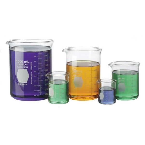 Mixing Borosilicate Glass Beakers-Sizes: 5ML to 1000ML