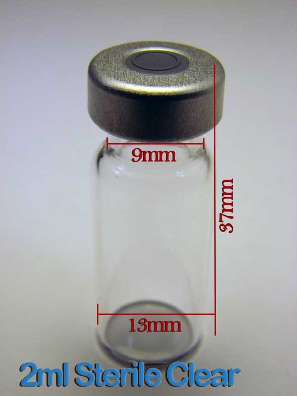 2ml Clear Sealed Sterile Glass Vials-Silver