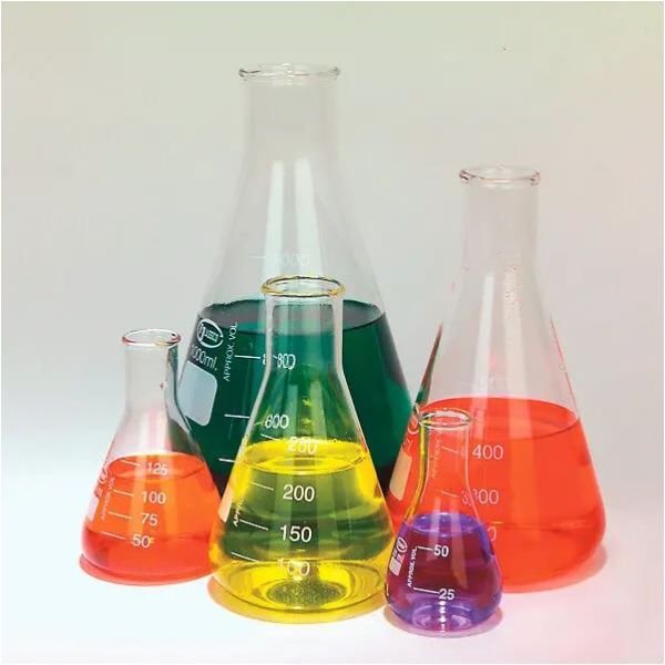 Narrow Mouth Erlenmeyer Graduated Flask, 25mL thru 2000mL