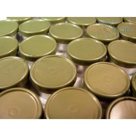 20mm Flip Top Aluminum Seal - Metallic Olive