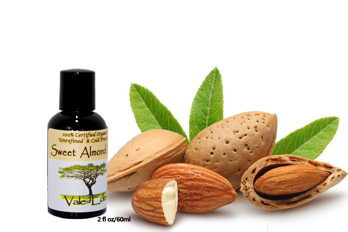 Sweet Almond Oil: Certified Organic, Cold Pressed, Non-GMO, Unrefined, Hexane Free