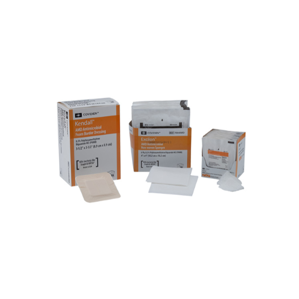 Excilon™ (7088) AMD Antimicrobial Drain Sponges, 6 Ply, 4" x 4 Sterile