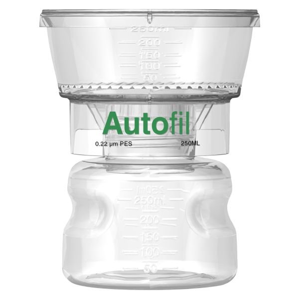 250ml Autofil Full Assembly Vacuum Filter, 0.1 μm, .22 μm, .45 μm-Sterile