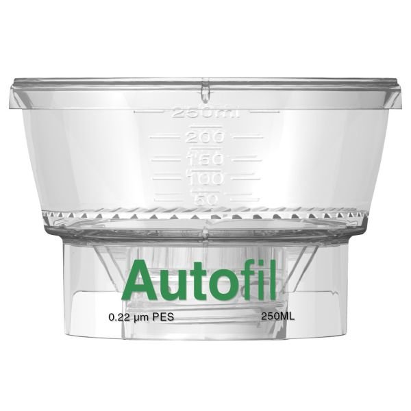 Autofil PES Bottle-Top Filters 250ml, Funnel Only, 0.22μm or .45μm, Sterile
