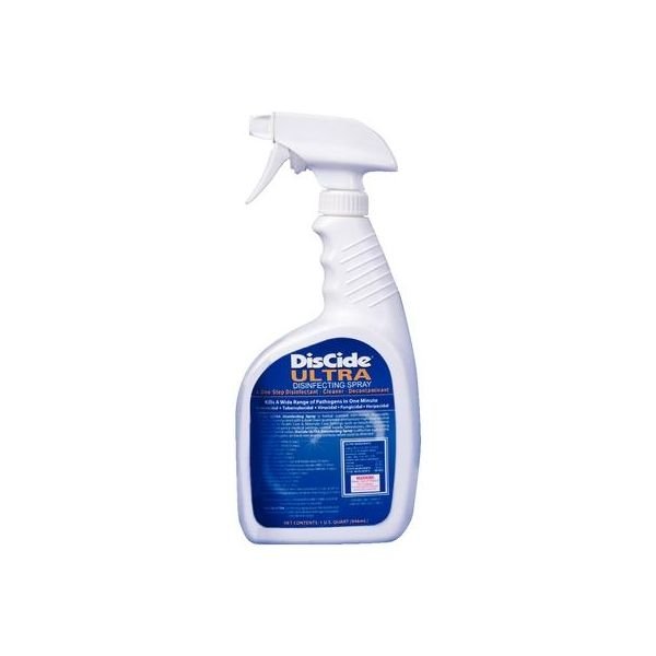 DisCide Ultra Disinfectant, Contact Time for Human Coronavirus 30secs.