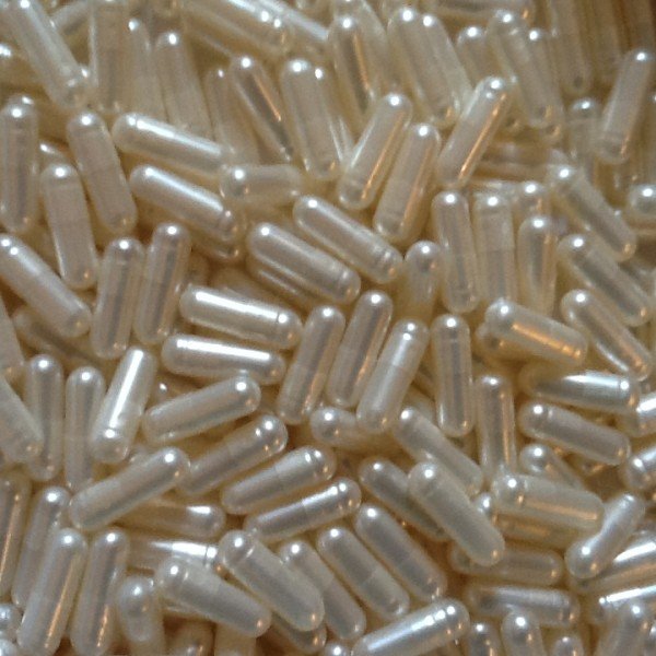 Metallic Pearl Empty Gelatin Capsules, Size 0