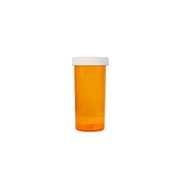 Colored Capsule Bottle - 20 Dram - Amber Colored