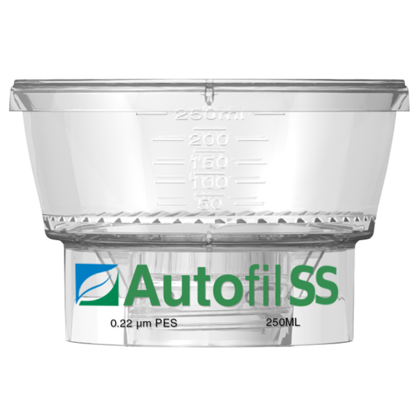 250mL Autofil SS Bottle-Top Filter, PES, Funnel only, 0.22um