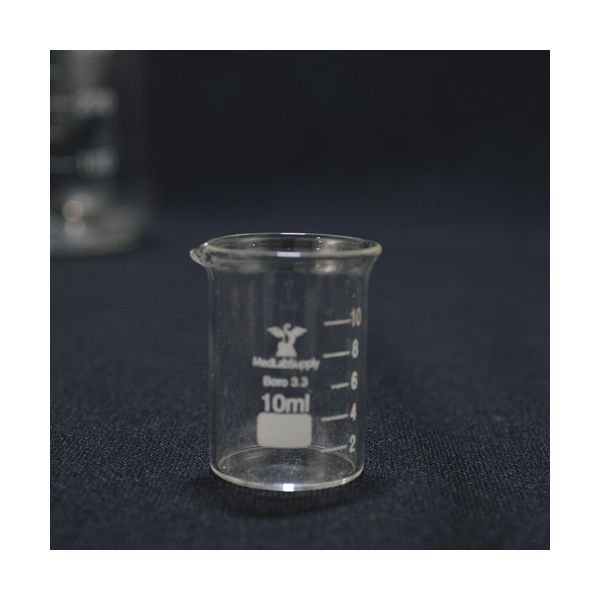 10ML Low Form Graduated Glass Beakers by Med Lab Supply