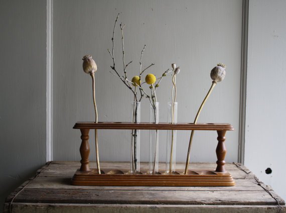 Test Tube Rack, Wooden, 6-Tube