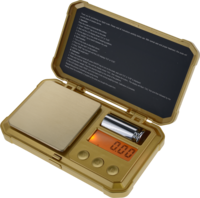 200g x 0.01g Digital Table Top Scale in Gold