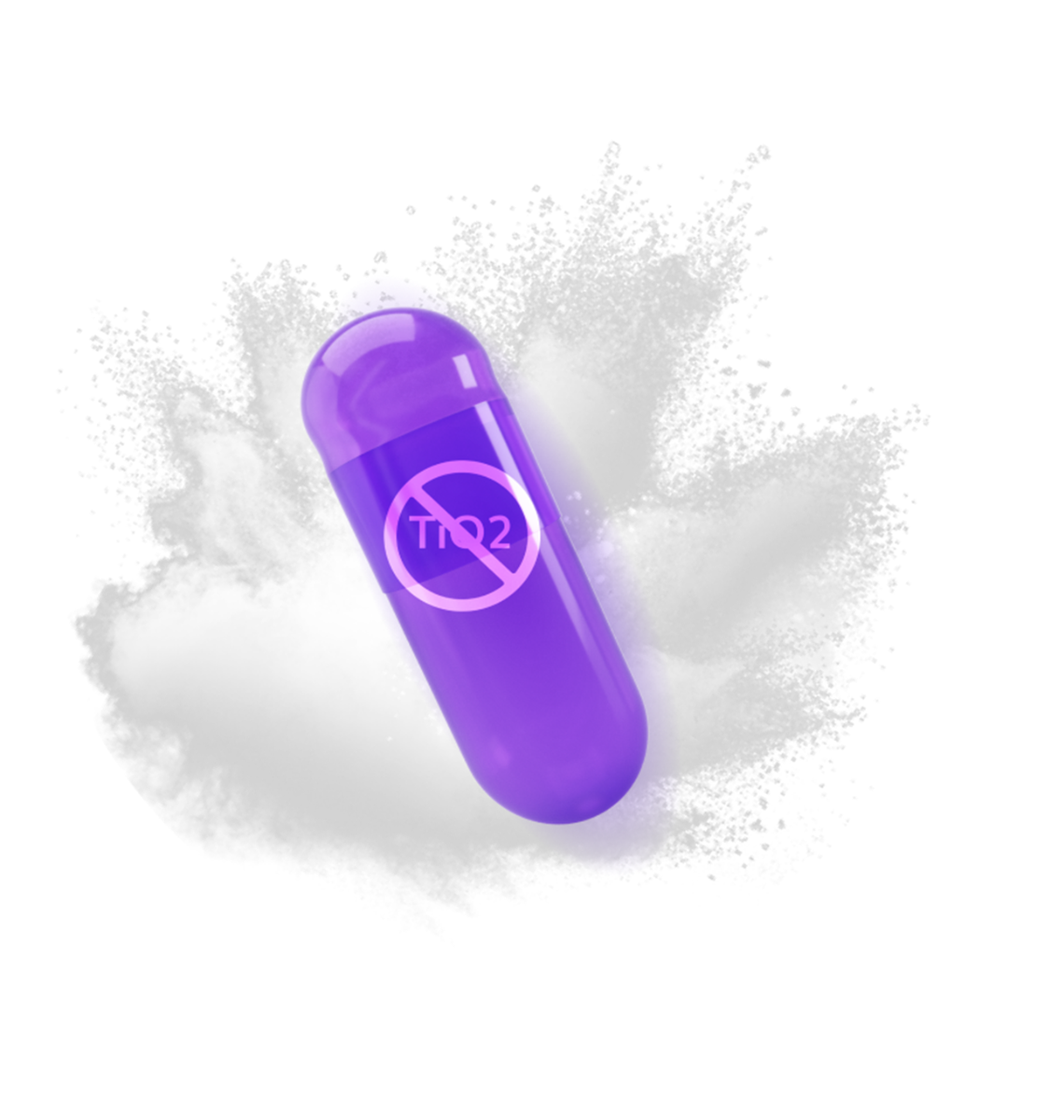 Titanium Dioxide (TiO2) Free Colored Empty Gelatin Capsules Size 0, Purple, Qty 500