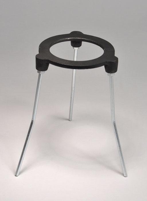 Tripod Stand with Cast Iron 5" Ring OD, 8 in. Ht