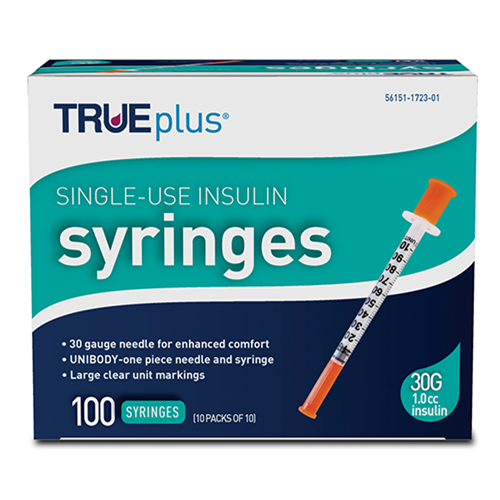 TRUEplus Insulin Syringes – Precision Dosing Available in All Sizes