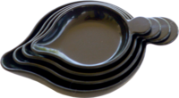 Set of 4 weighing scoops/trays, in 4 sizes