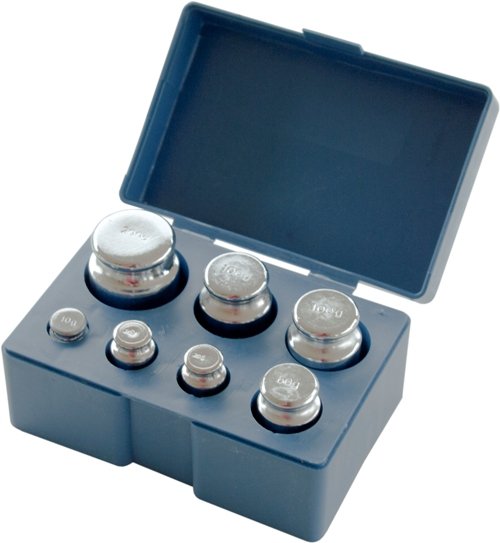 8 Piece Calibration Weight Set: 500g (combined weight)