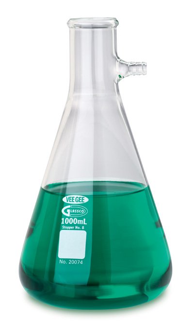 Vee Gee 250ML Side Arm Vacuum Filtering Flask 20074-250