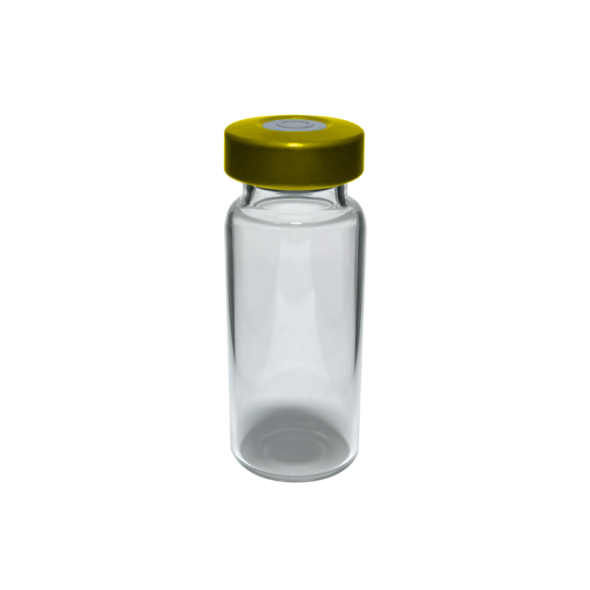 10ml Clear Sealed Sterile Glass Vial, Gold,  Qty. 1