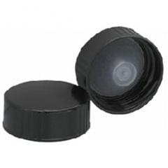 Wheaton, Black Phenolic, 33mm Caps With Polycone Liner