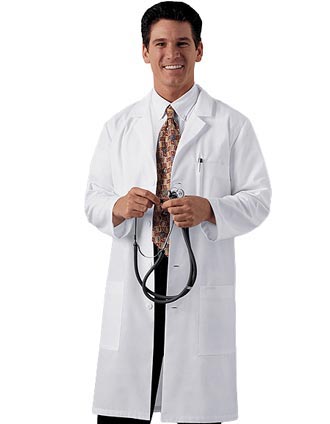 Unisex Basic White Lab Coat-XL