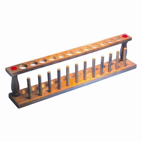 Test Tube Rack, Wooden, 12-Tube