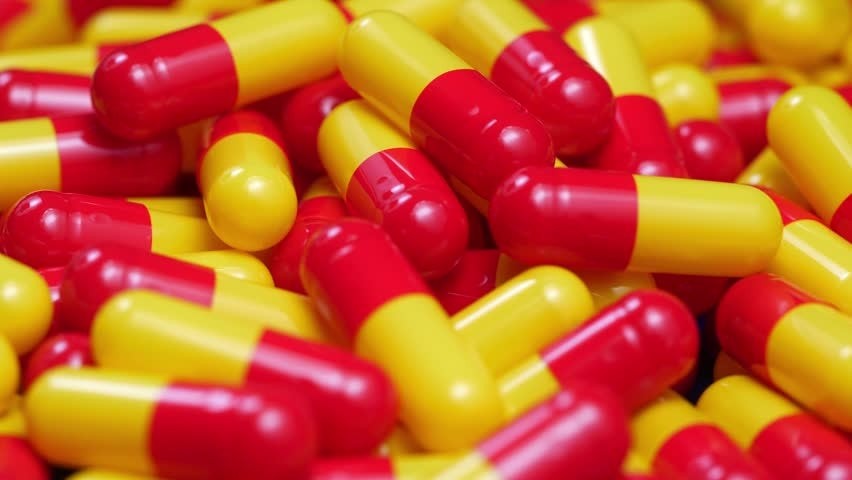 Yellow and Red Empty Gelatin Capsules, Size 00
