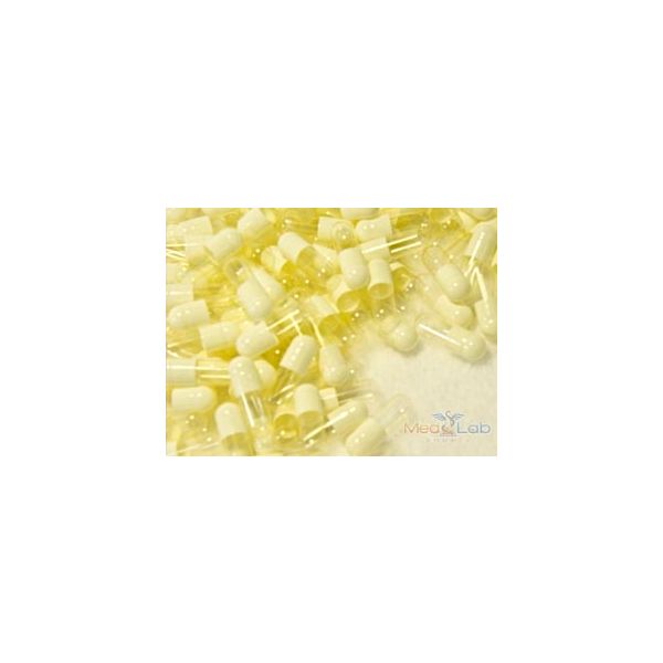 White/Clear Gelatin Capsules, Size 1 (Qty. 500)