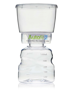 Autofil 2 Sterile Bottle Top Filtration, Full Assembly, 500mL, PES, 0.22um, Qty. 1