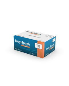 EasyTouch Luer-Lock Syringe Only, 1mL Syringe, Box of 100, 802010