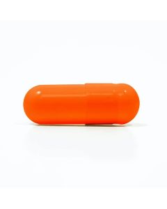 Empty Vegan Capsules Size 0-Orange (500 Qty) in Eco-friendly Kit