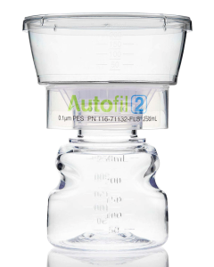 Autofil 2 Sterile Bottle Top Filtration, Full Assembly, 250mL, PES, 0.22um, Qty. 1