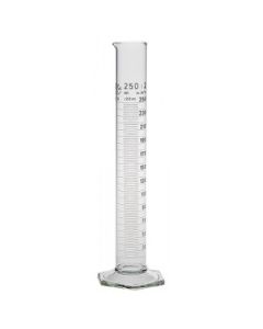 Med Lab Supply Graduated Cylinders Hex Base 250ml, Qty. 1