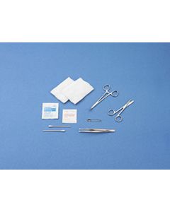 General Purpose Sterile Instrument Tray, with Curved Kelly Hemostat, 754