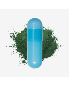 Titanium Dioxide (TiO2) Free, Spirulina Colored Empty Vegetarian Capsules Size 00, Blue