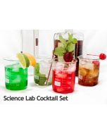 Med Lab Supply 10 piece Chemistry Bar Beaker Cocktail Glass Set