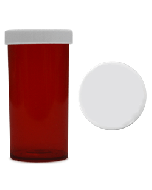 Colored Capsule Bottles Red Color - 30 Dram Size