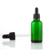 Glass Vial with dropper - Green -15mL