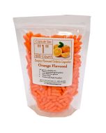 Orange Flavored Gelatin Capsules, Size 1 (Qty. 500)