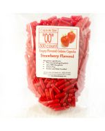 Strawberry Flavored Gelatin Capsules, Size 00 (Qty. 500)