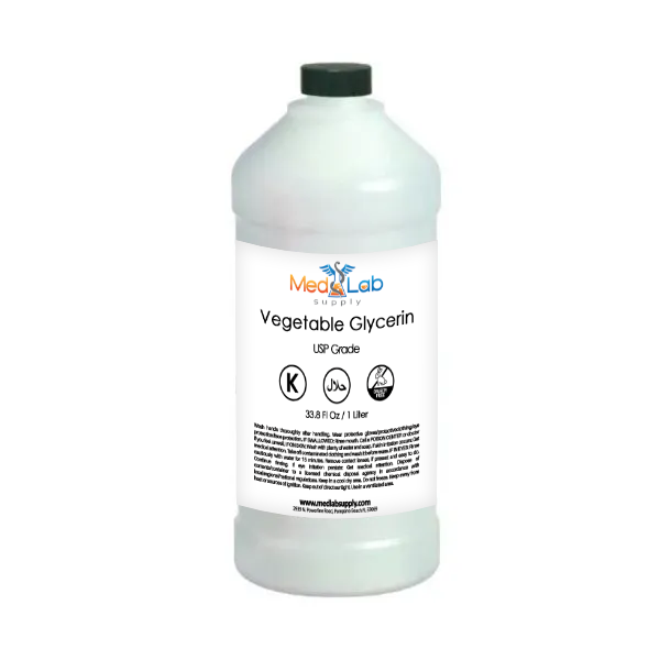 Vegetable Glycerin USP, 1 Liter, Kosher, Food Grade, Non-GMO, 99.9% Pure